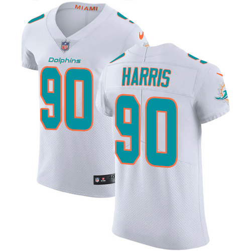 Nike Dolphins #90 Charles Harris White Men's Stitched NFL Vapor Untouchable Elite Jersey